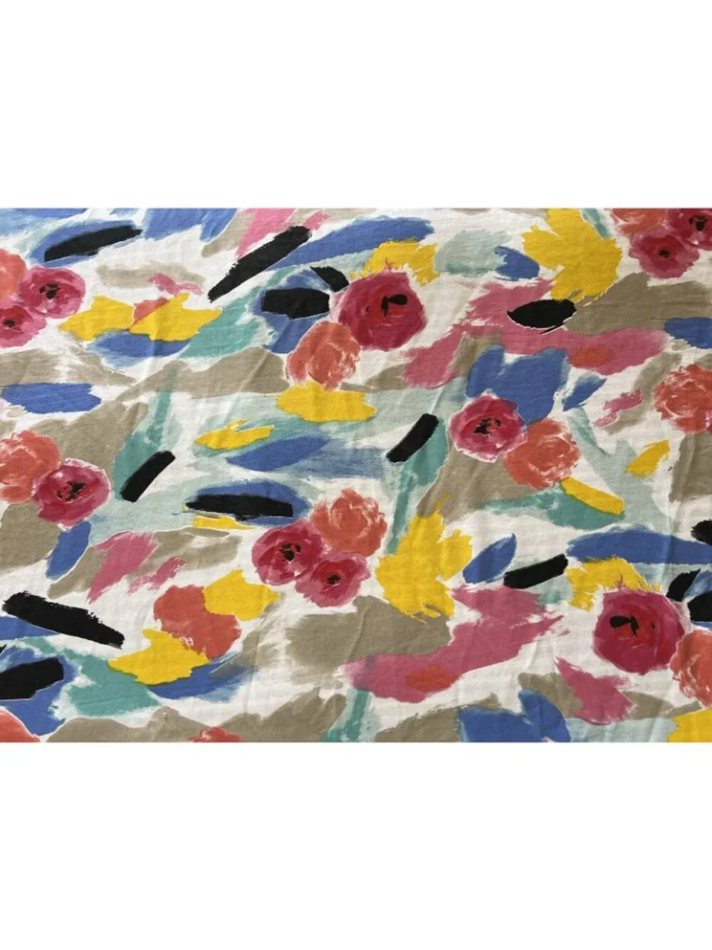 KATE SPADE Shower Curtain PAINTBALL Colorful Floral Artsy 67